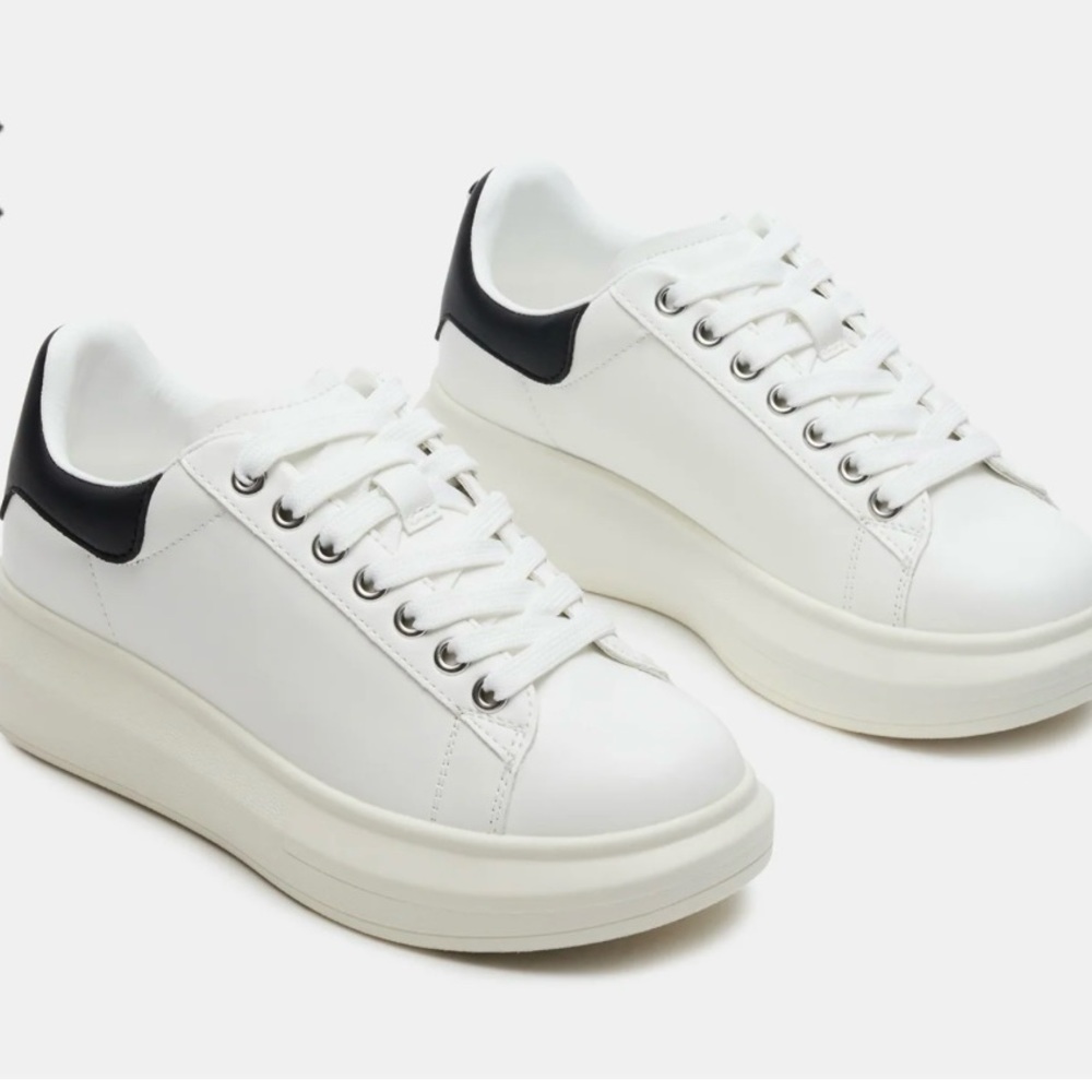 Steve Madden Gasp White/Black sneakers